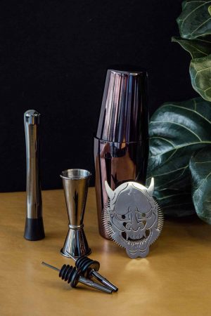 Upgrade your space with our Glossy Black Bar Kit - sleek, modern design for a sophisticated touch. Perfect for home or office use!