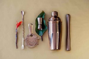 Rose Gold Bar Kit - Elevate your mixology game with this sleek and stylish set, perfect for creating craft cocktails at home.