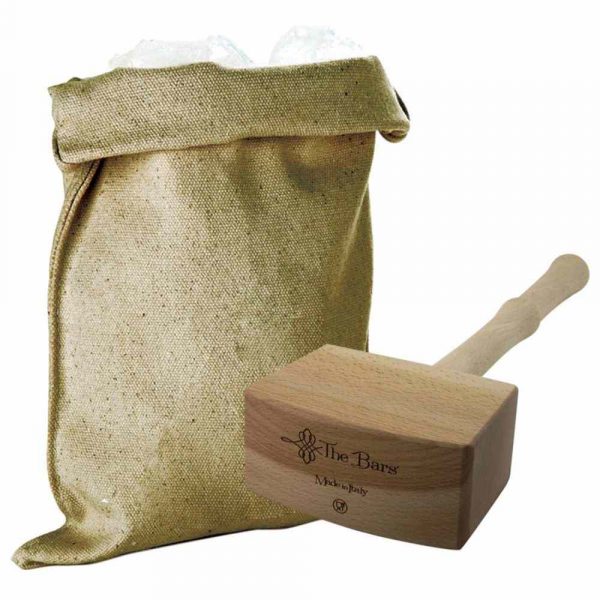 Premium Lewis Bag Kit with Wooden Hammer for Professional Cocktail Making - Buy Online Now!