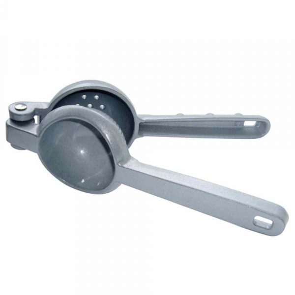 Premium Silver Zinc Alloy Lime/Lemon Squeezer 00705-SIL - Effortlessly extract juice with this elegant kitchen gadget!
