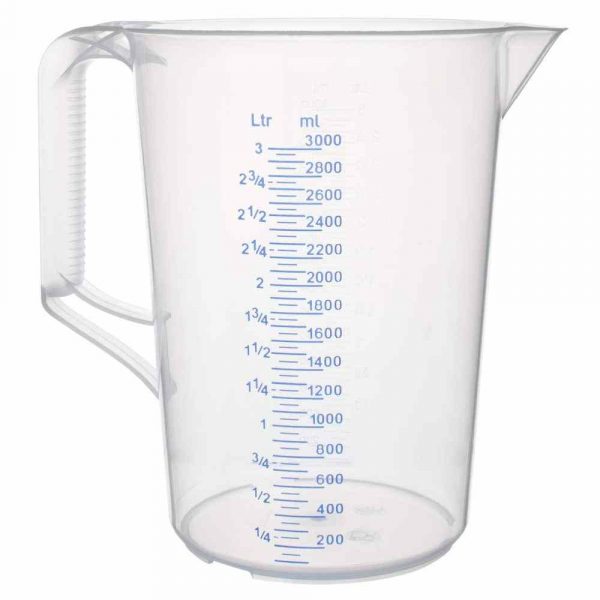 Premium 3000ml PP Measuring Cup for Accurate Cooking Measurements - Durable and Functional Kitchen Essential
