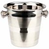 Mini stainless steel ice bucket with knobs, 14cm diameter - perfect for keeping drinks cool in style. Purchase yours today!