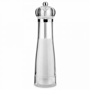 Premium 23cm Acrylic Salt Mill for Gourmet Seasoning - Enhance Your Culinary Experience with this Stylish Kitchen Essential