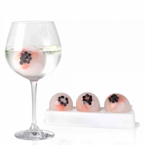 Premium GELO Mold with 3 Spheres, 6cm - Perfect for Crafting Artisanal Ice Spheres - Enhance Your Drinks with Style