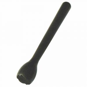 Premium 21.5cm Notched Black Plastic Muddler for Perfect Cocktails - Barware Essential for Home Bartending - Buy Now!