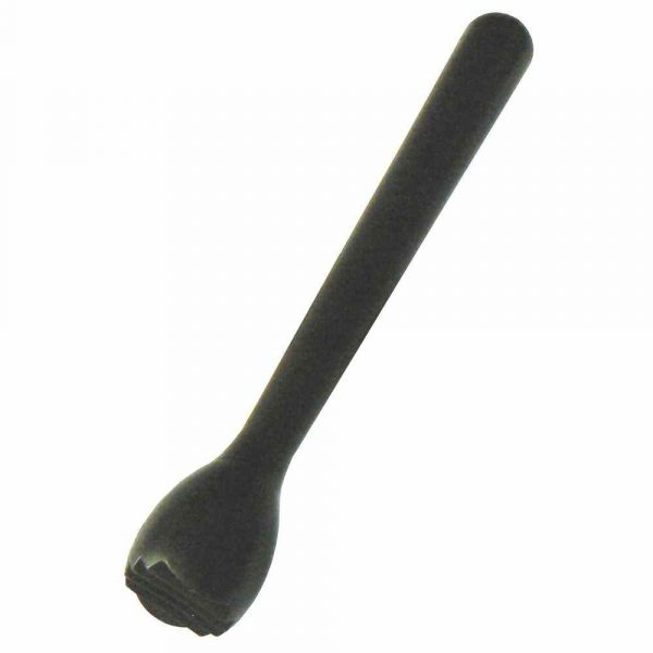 Premium 21.5cm Notched Black Plastic Muddler for Perfect Cocktails - Barware Essential for Home Bartending - Buy Now!