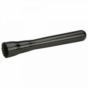 Premium 24cm Fine-Notched Black ABS Muddler for Finely Crushing Ingredients - Ideal for Cocktails and Bartending - Buy Online Now!
