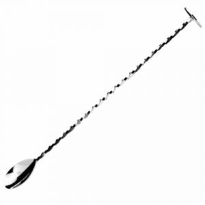 Stainless Steel 28cm Muddler Barspoon for Perfect Cocktails - Essential tool for cocktail aficionados, durable and stylish design.