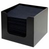 Modern and Sleek Black Napkin Holder 135x135x100mm - Keep your napkins organized in style with this elegant holder. Perfect for any decor!