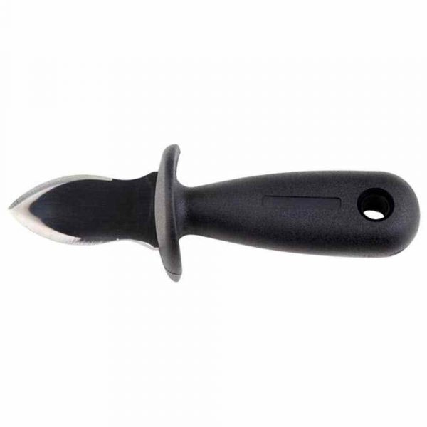 Vibrant orange oyster knife - stylish and practical tool for opening oysters. High-quality stainless steel blade for effortless shucking. Buy now!