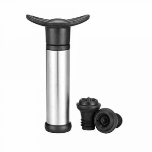 Premium Pack Wine Pump with Two Wine Stoppers for Preserving Freshness - Essential Wine Accessories Set for Connoisseurs and Enthusiasts
