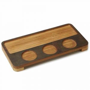 Elevate your wine tasting experience with our Bamboo Pairing Flight Board! Perfect for showcasing cheeses and charcuterie. Size: 35.2 x 17.5 x 3.2cm. Built to last. Add class to your gatherings!