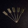 Premium Golden Feather Cocktail Picks - Luxury accessories for drinks, set of stylish cocktail swizzle sticks