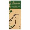 Premium 6X200MM Agave Fiber Straw Pack of 160 - Eco-Friendly and Durable Sustainable Straws for Beverages