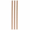 Beige Eco Paper Straws 6x150mm, Pack of 250 - Biodegradable and Sustainable Drinking Straws for Parties and Events