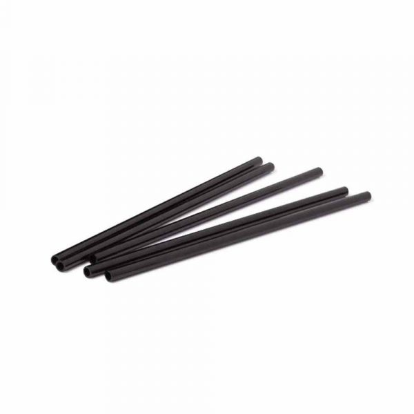 Premium 20cm Black Reusable PP Straw - Eco-Friendly, Durable Design for Sipping Drinks - Sustainable Alternative for Daily Use