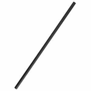 Reusable eco-friendly black paper straws, pack of 200, 6mm diameter - perfect for parties and events.