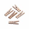 Eco-Friendly Bamboo Clothing Tongs - Set of 100 Pieces for Easy Handling - PC/68588
