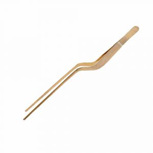 Japanese-inspired Golden Sushi Tongs in 20cm size, perfect for precise food handling and serving, a must-have for sushi enthusiasts.