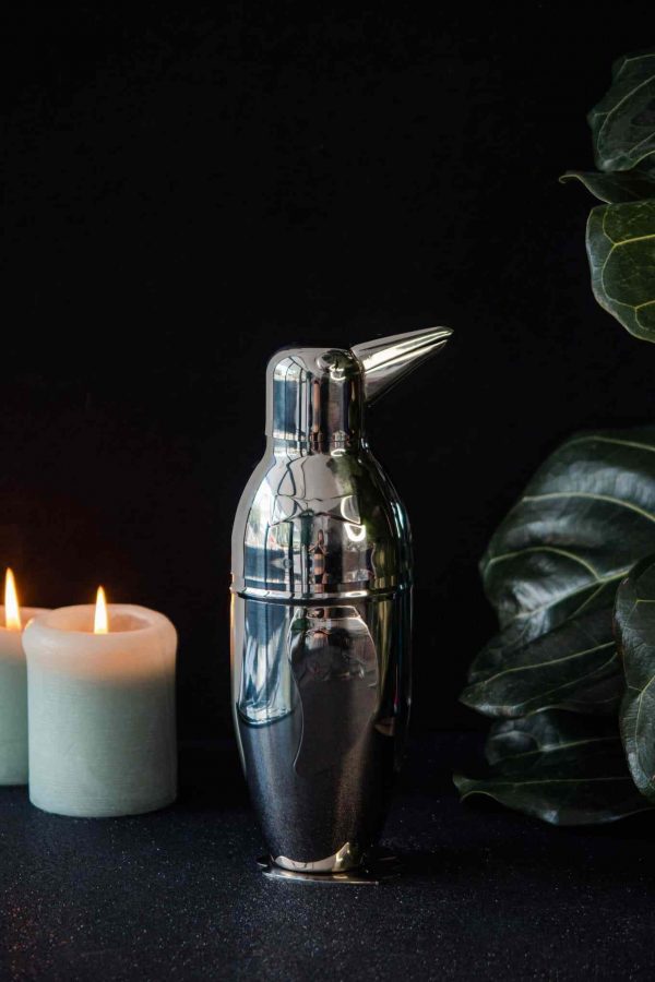 Stylish Pinguim Cobbler Shaker for Effortless Mixing - Handcrafted Cocktail Essential for Home Bartenders - Shop Online Now!