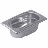 Durable Gastronorm Stainless Steel Container 1/9 65mm - Ideal for Commercial Kitchens, Food Storage, and Meal Prep - Buy Online Now!