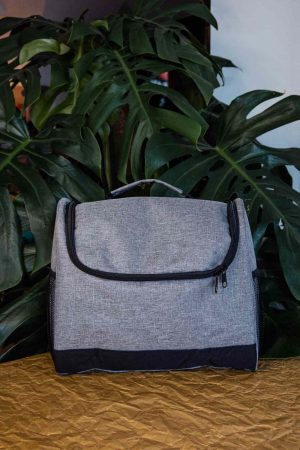 Premium Gray Bartender Tool Bag for Professional Mixologists - Stylish and Durable Bar Tool Organizer