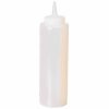 Premium Clear Squeeze Bottle 355ml - Ideal for Kitchen & Restaurant Use Ø5.6cm - Durable & Convenient Storage Solution