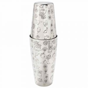 Stainless Steel TOM DYER TIKI SHAKER 18/28oz for Professional Cocktail Mixing - Premium Quality Barware for Home Bartenders