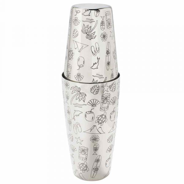 Stainless Steel TOM DYER TIKI SHAKER 18/28oz for Professional Cocktail Mixing - Premium Quality Barware for Home Bartenders