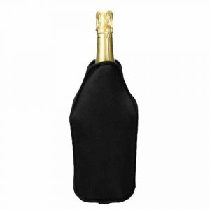 Elevate your wine experience with the sleek and stylish Wine Cooler in black fabric - a must-have for keeping your beverages fresh and cool.